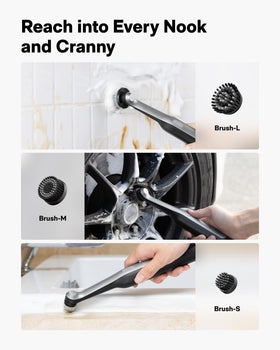 HOTO Wand IPX7 waterproof design for wet scrubbing and rinsing