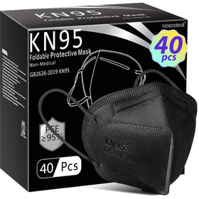 Hotodeal KN95 mask folded compactly for travel and storage.
