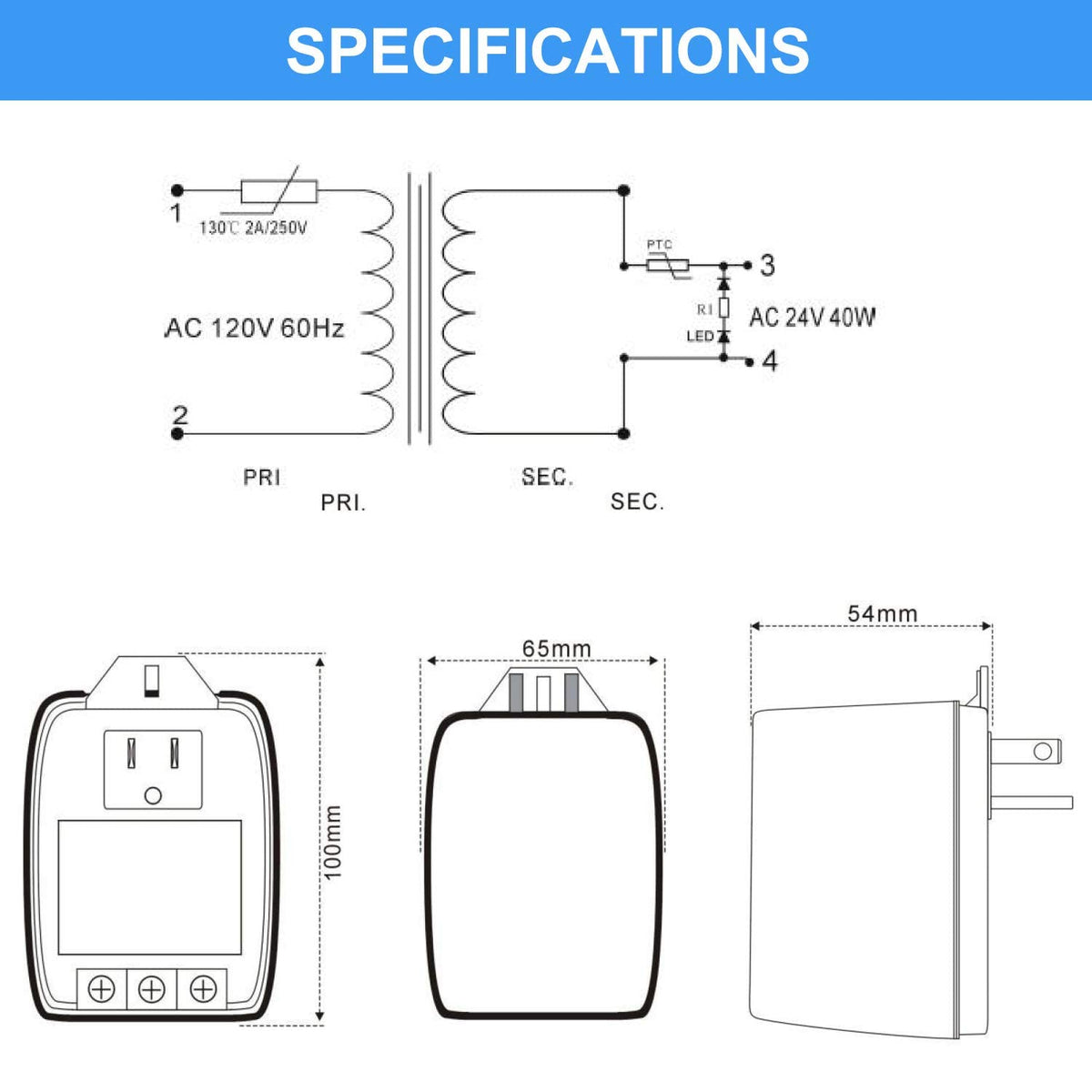 Hotop 24V transformer Ring and Nest compatibility enables versatile smart home integration.