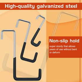 Hotop medium hook rafter hanger in black for versatile storage