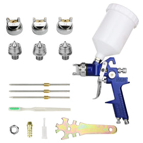 Hotorda HVLP spray gun with 600cc cup for smooth primer spraying.