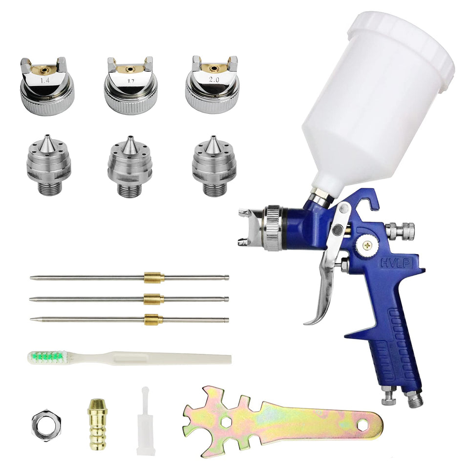 Hotorda HVLP spray gun with 600cc cup for smooth primer spraying.