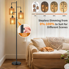 Hotsonic LED bulbs included for bright, long-lasting illumination.