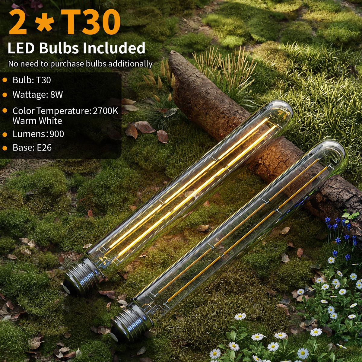 Hotsonic two bulbs included wall light simplify setup and ready-to-use illumination.