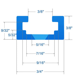 HOTTARGET blue anodized surface resists wear and dirt buildup