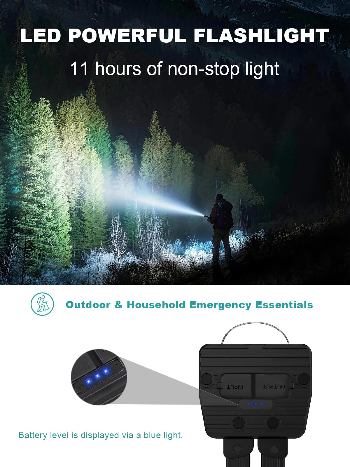 HOUBALND Lightweight handheld design fits in a backpack or glove box