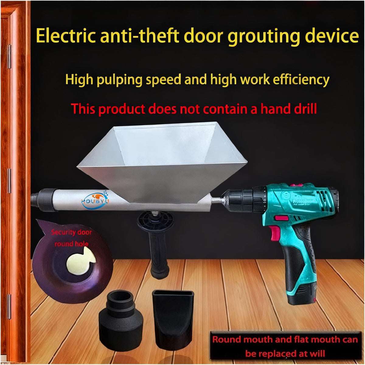 HOUBYU detachable muzzle enables quick refills and less downtime