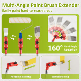 HOUIT multi-angle brush extender enables hard-to-reach corners and edges