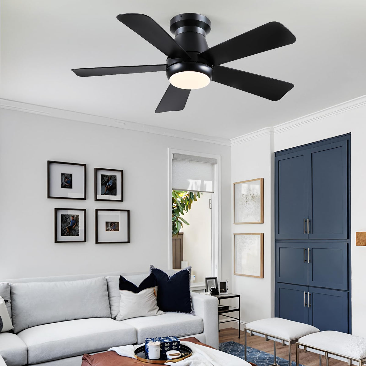 Hounberi five-blade ABS design delivers efficient airflow with a sleek look.