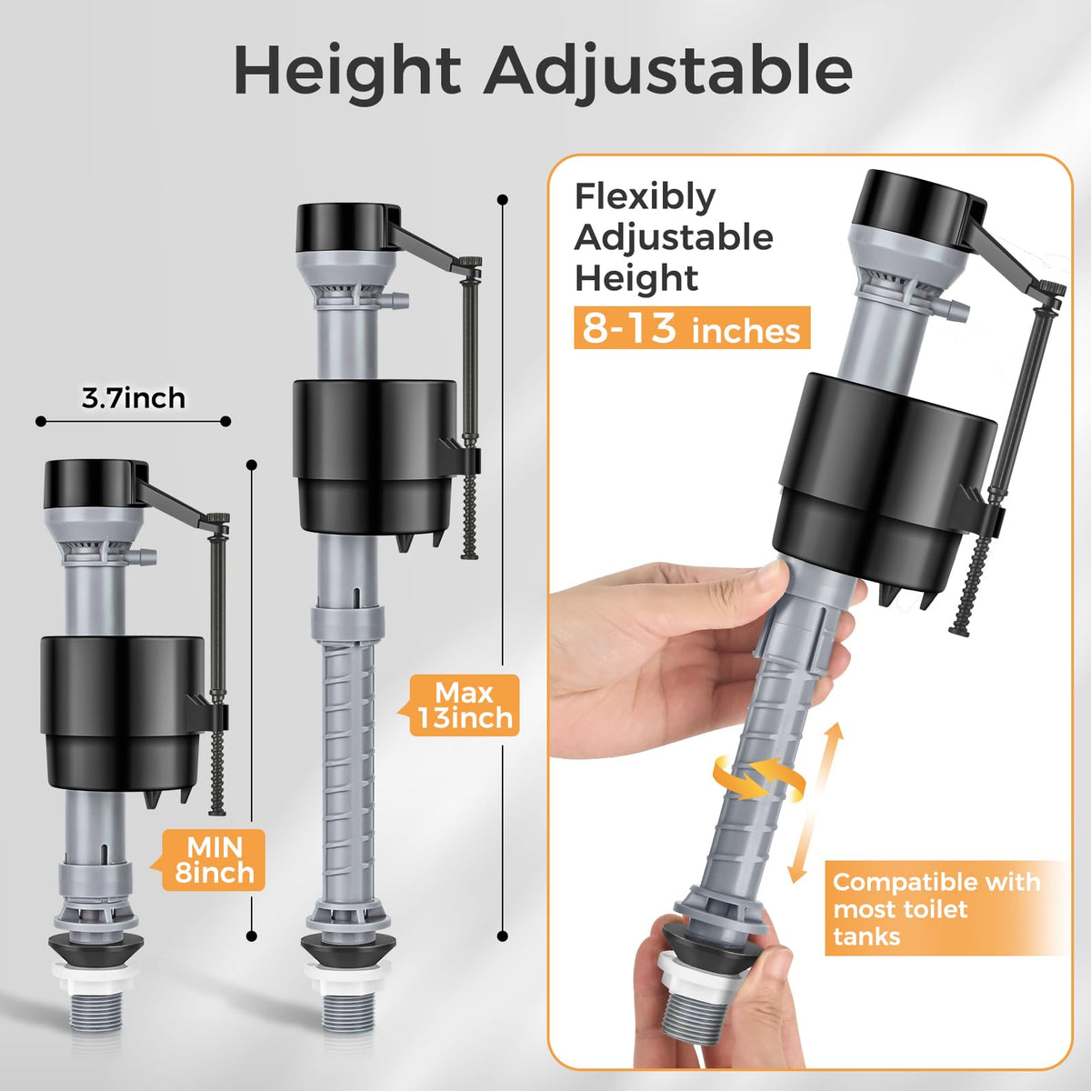Houpeoro 2-inch flapper delivering durable seal for leak prevention