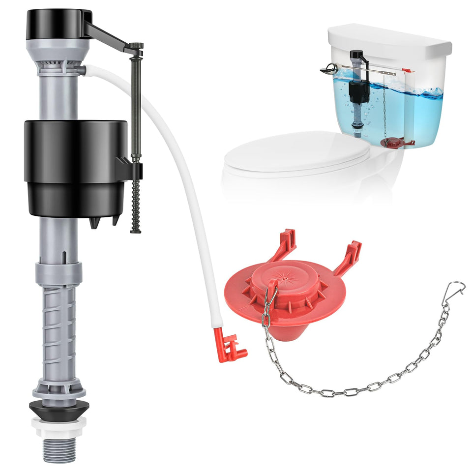 Houpeoro universal kit valve; versatile fit for many toilets, enabling simple DIY upgrades.