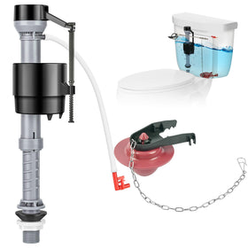 Houpeoro universal toilet flusher kit inlet valve shown for adjustable fit and quick installs