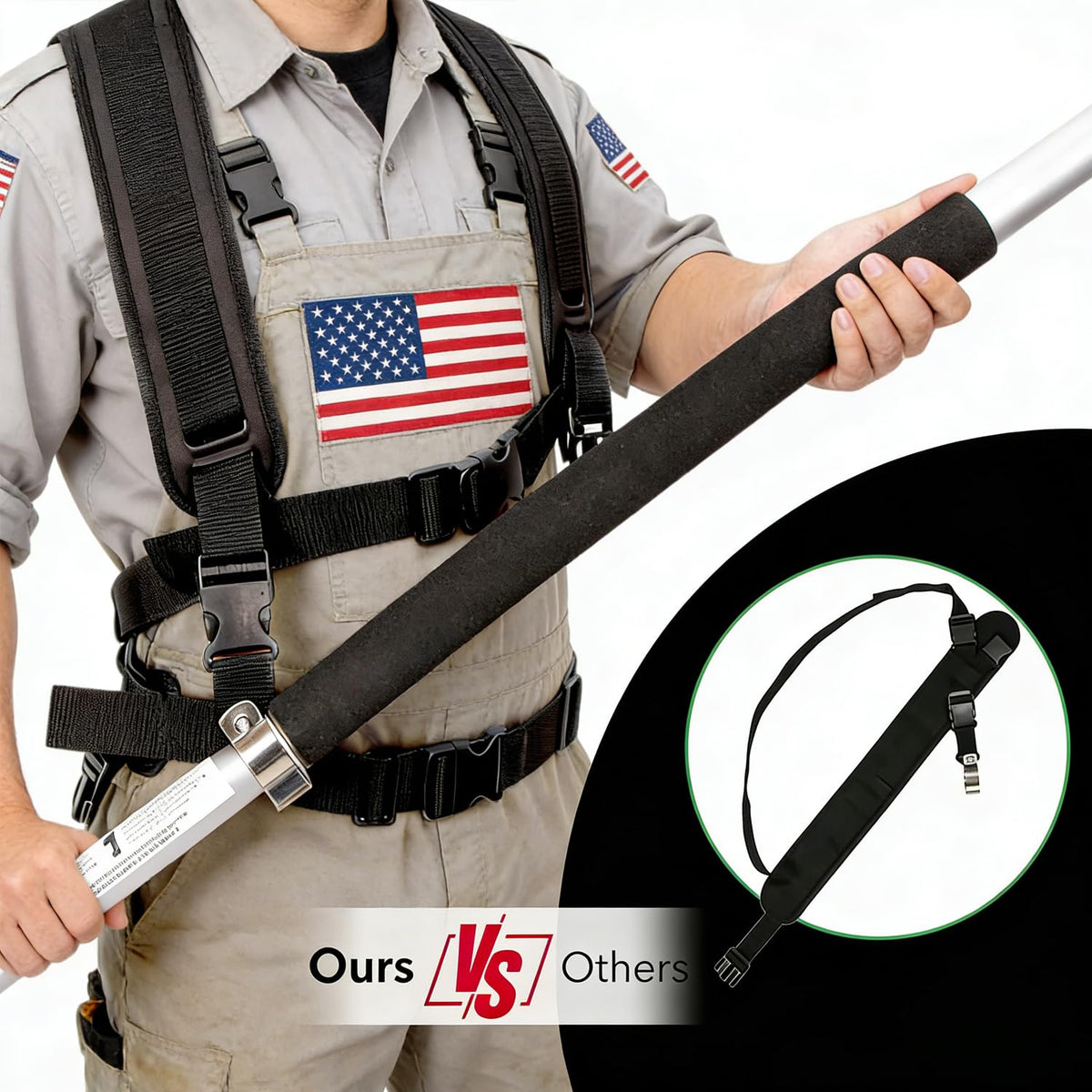 Hourleey 90° extension wand enables access to tight corners on walls.