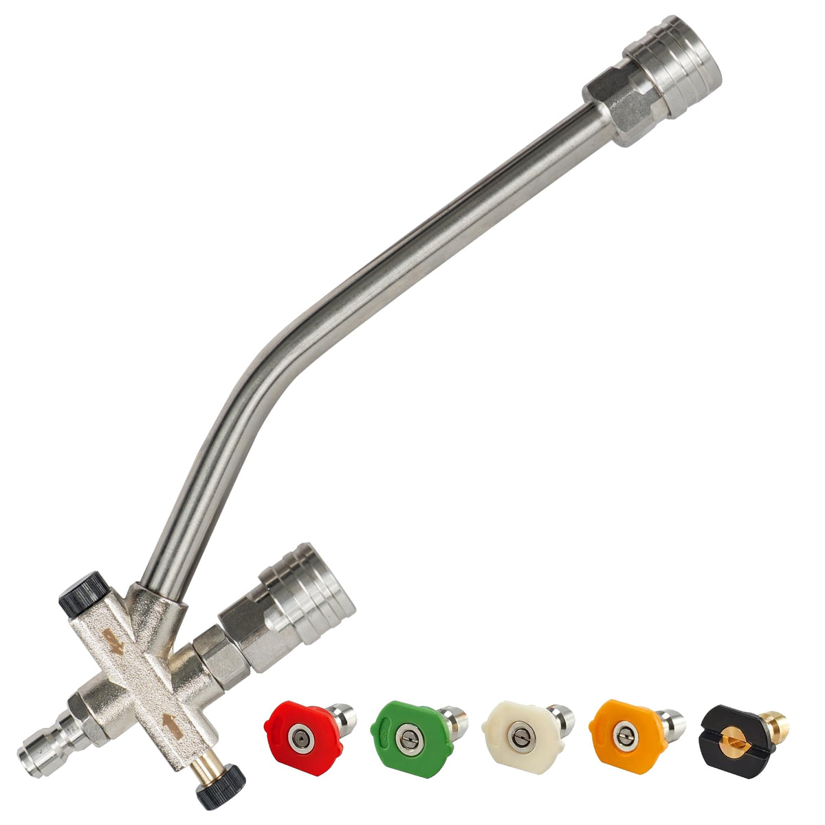 Hourleey dual-connector foam cannon attachment for versatile cleaning.