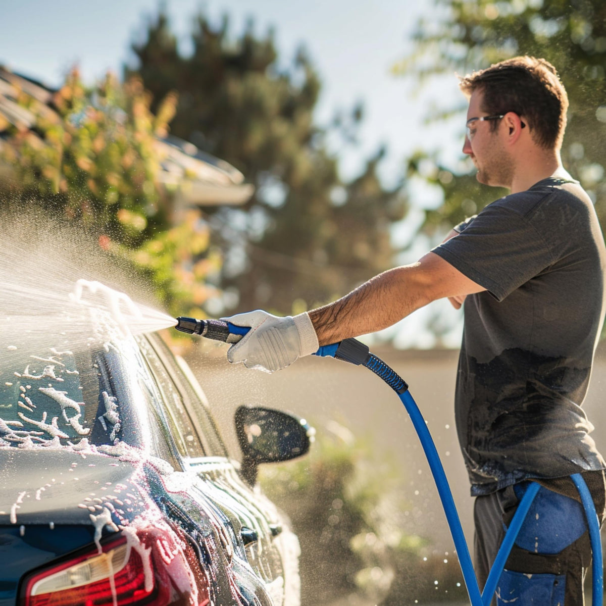 Hourleey vehicle cleaning use supports efficient car and motorcycle washing.