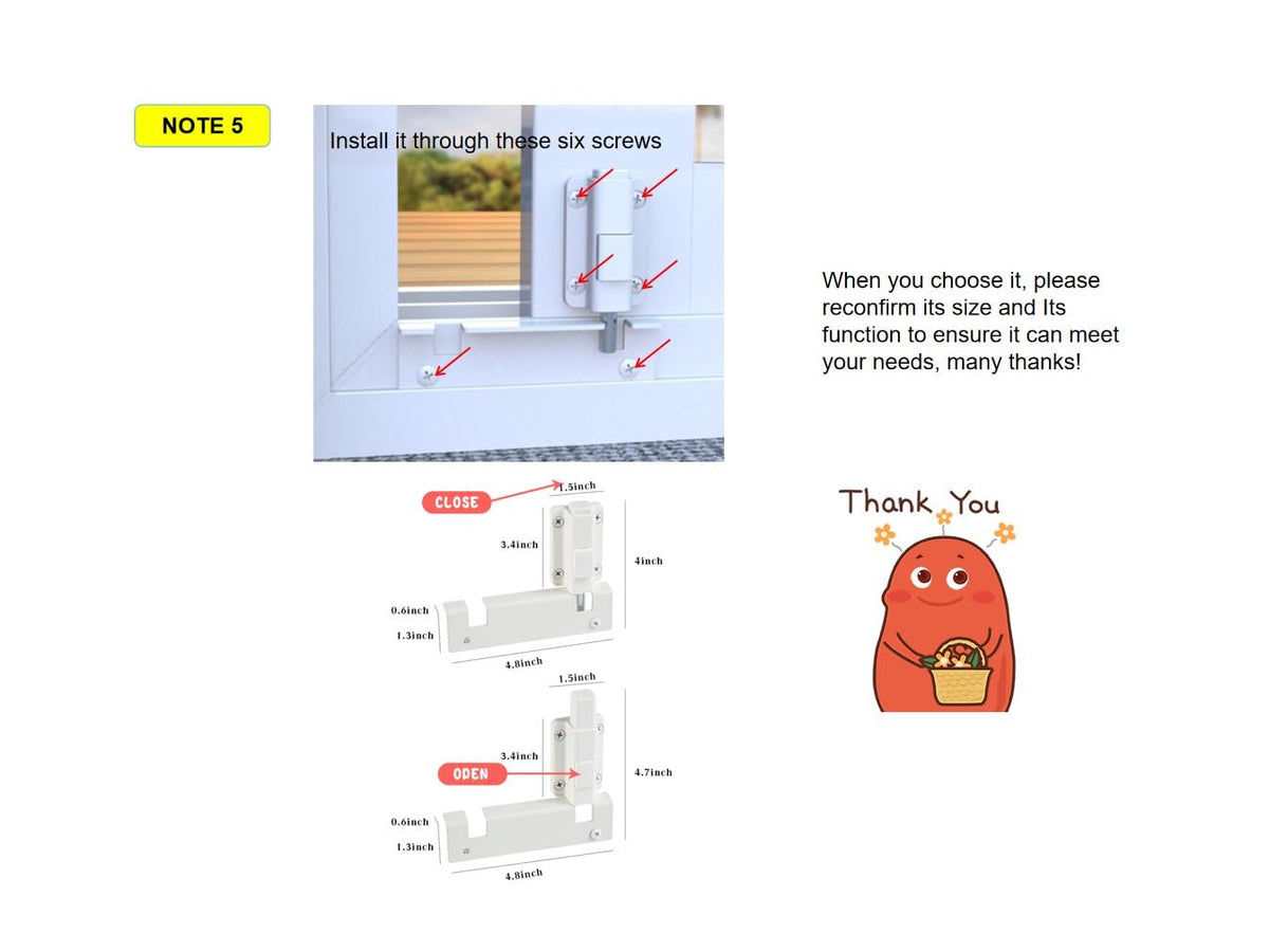 House Guard lock secures patio doors with visible peace of mind.