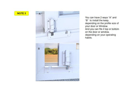 House Guard kit works with many sliding doors and windows.