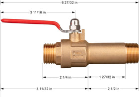 House Mods HMP012 full port valve reduces resistance for fast drainage