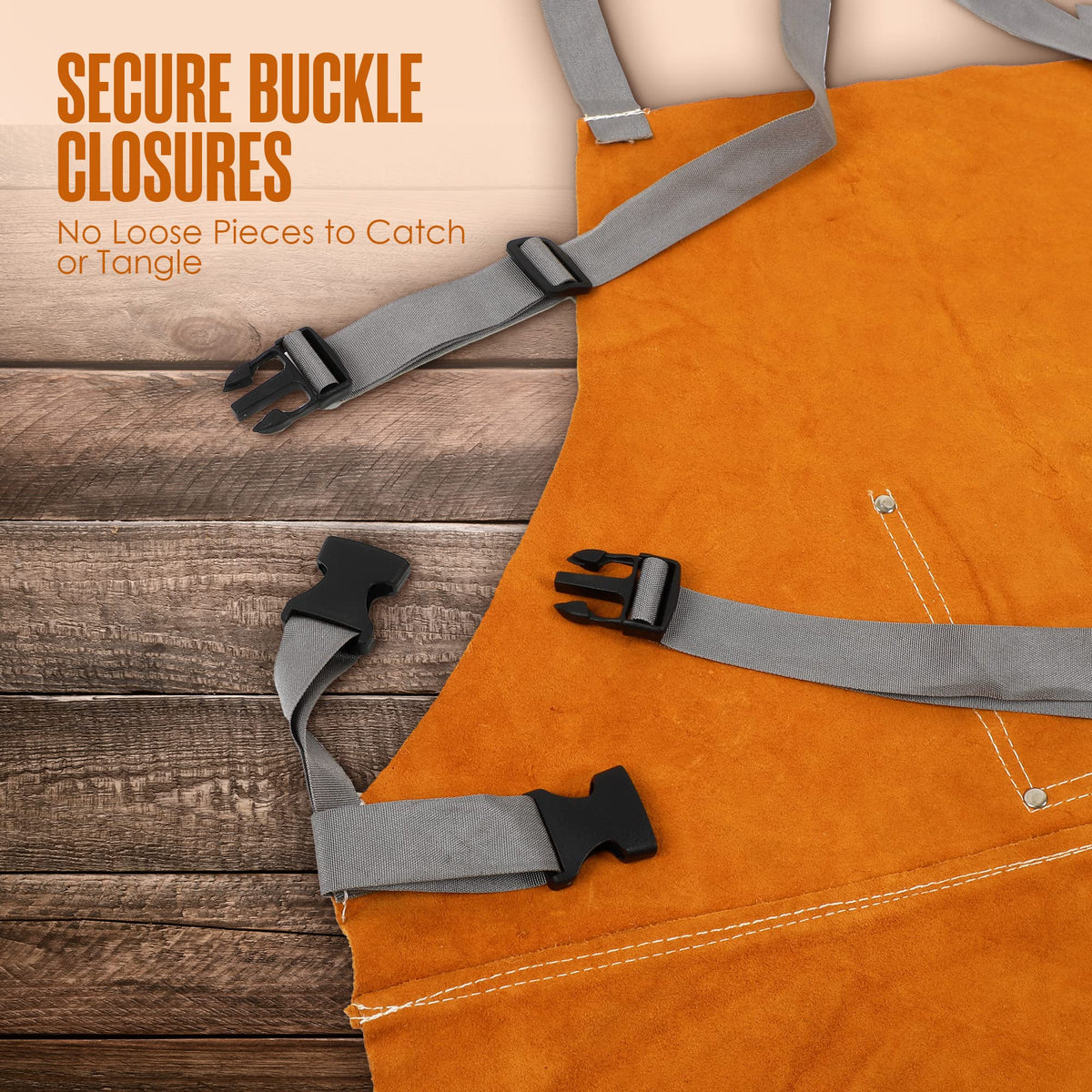 Houseables Leather Apron is ideal for garage and farm chores with versatile protection.