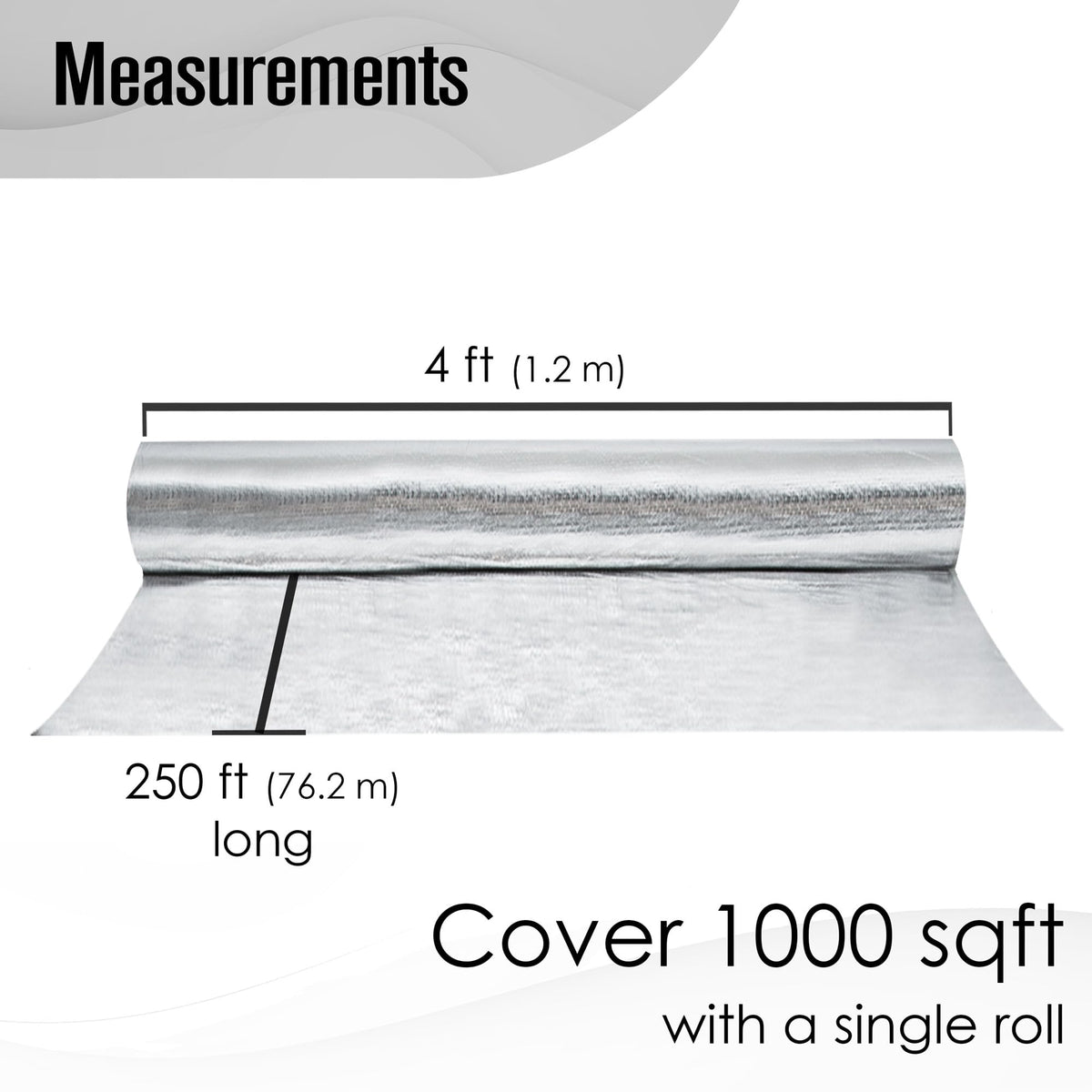 Houseables Radiant Barrier roll packaging highlights easy-to-install attic insulation option.