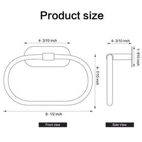 HouseAid 3M adhesive towel ring delivers strong support up to 6 lbs.