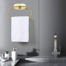 HouseAid adhesive towel holder with no-drill installation for a quick upgrade.