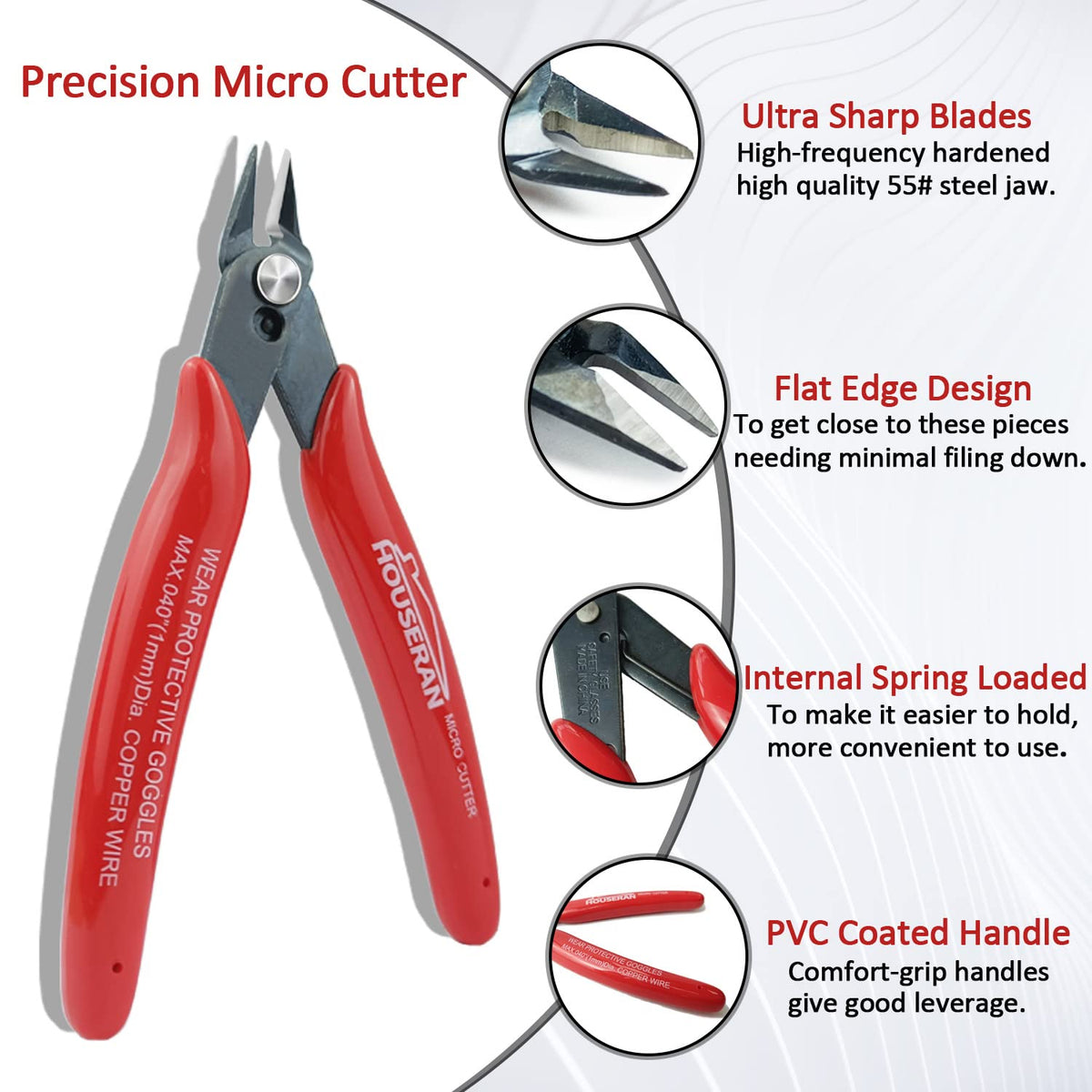 Houseran 170 ergonomic PVC grip improves comfort during crafting