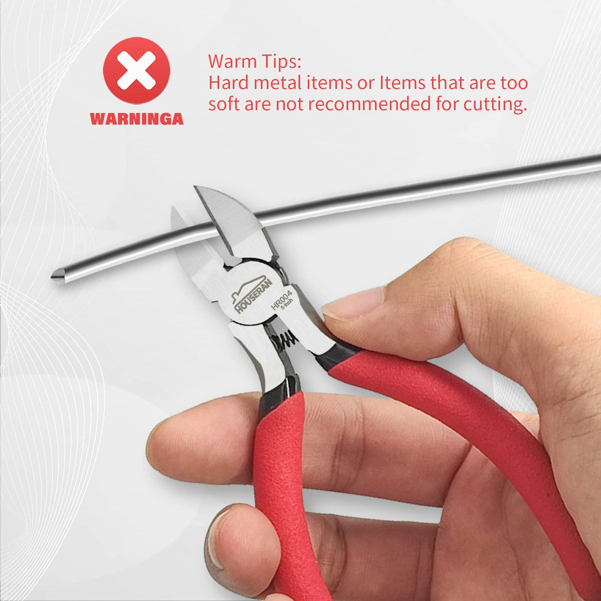HOUSERAN cutter cutting soft wire and copper wire tasks