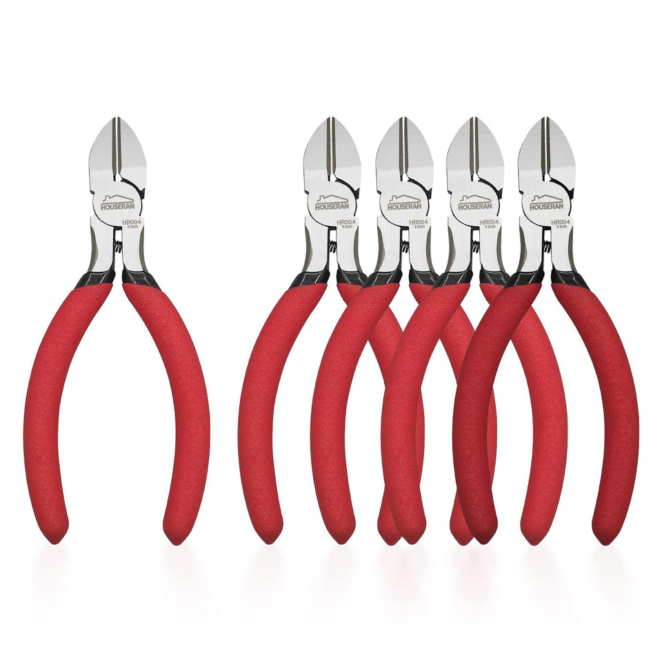 HOUSERAN five-inch wire cutters ready for precise crafting tasks