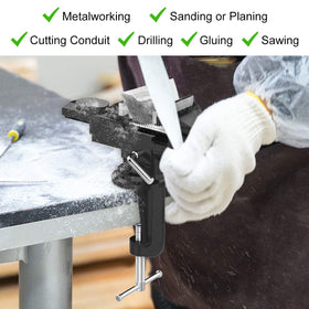 Housolution 3-inch jaw provides strong grip for secure material holds.