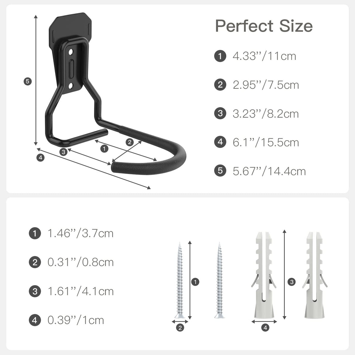Housolution heavy-duty iron frame supports up to 77-99 lbs per unit.