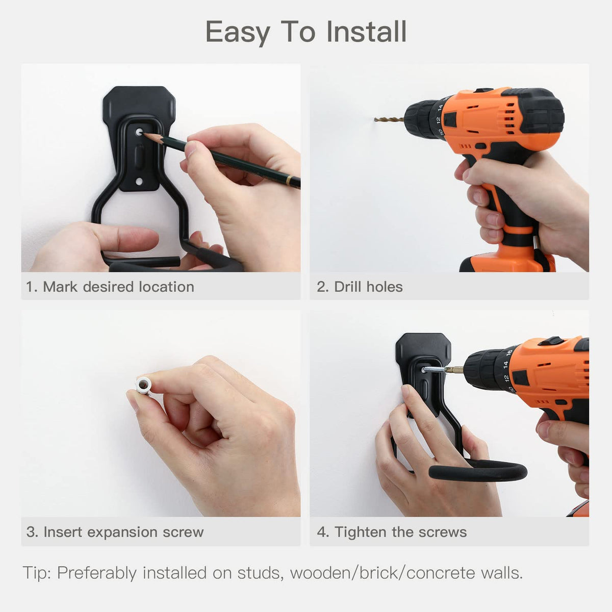 Housolution rubber-coated protective features prevent scratches during detachment.