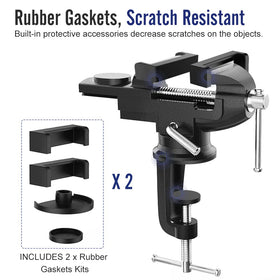 Housolution 3-inch vise delivers reliable clamping force for precise work.