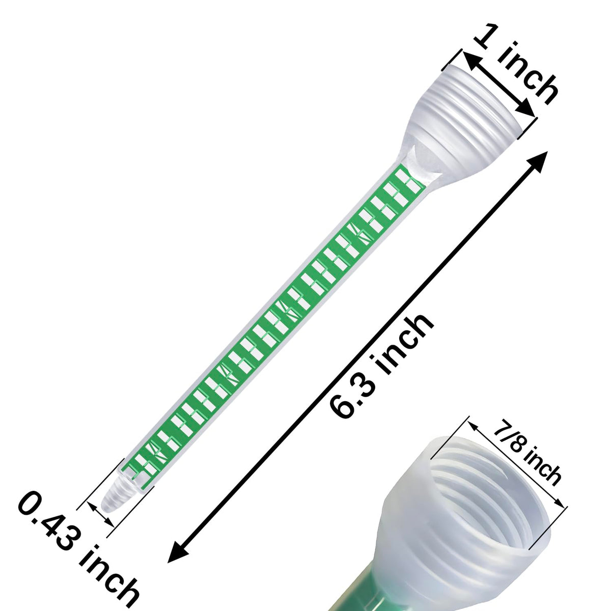 Houya 24-element design nozzle ensures thorough, consistent mixing of components.