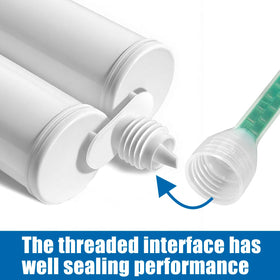 Houya nozzle offers easy cleanup by eliminating mixing tools.