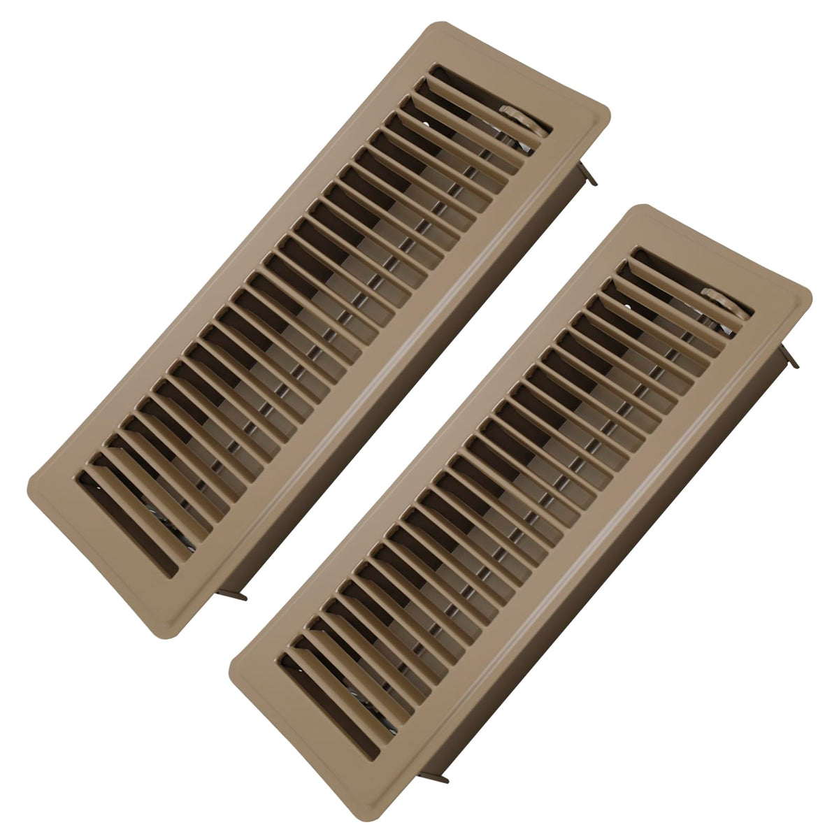 Howeall 4x12 floor register brown 2-pack for even air distribution.