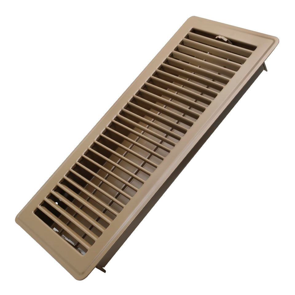 Howeall 6x14 brown floor vent register with elegant design and efficient airflow.