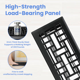 Howeall adjustable damper floor register enables precise airflow control.