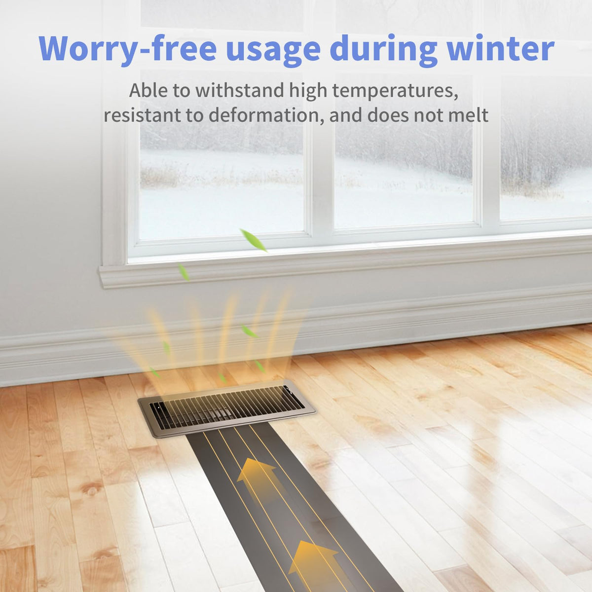 Howeall brown floor register rust-resistant finish pristine look in any season