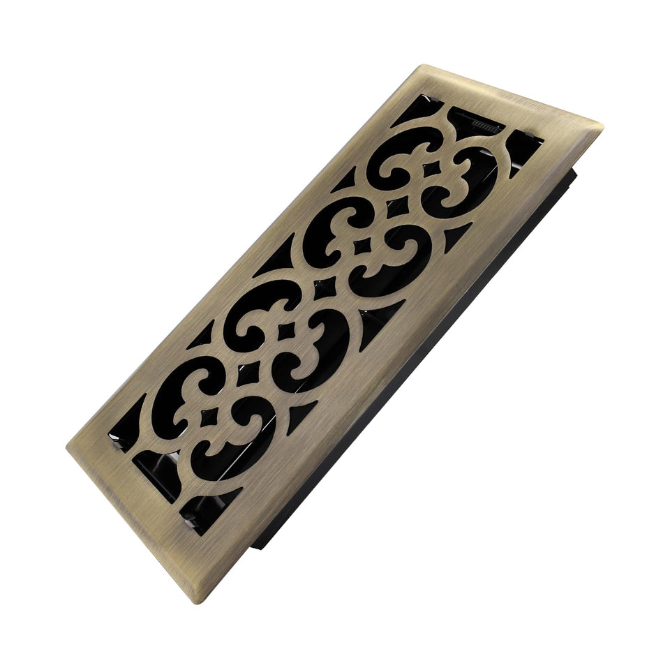 Howeall Charlotte design floor register adds elegant vent cover for refined air distribution