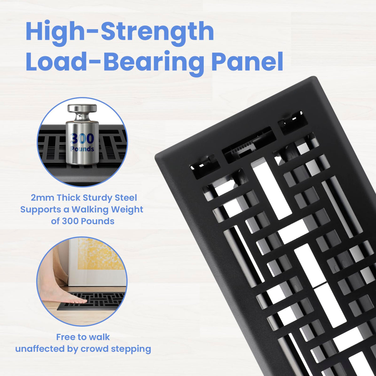 Howeall adjustable damper close-up demonstrates precise, quiet airflow control