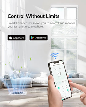Howeall dual-control option combining manual button and app for convenience.