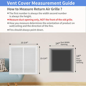 Howeall easy-installation vent cover kit with mounting hardware