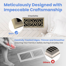 Howeall easy-installation vent requires no screws for quick setup