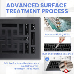 Edge-fold design detail highlights seamless floor fit and reduced trip risk