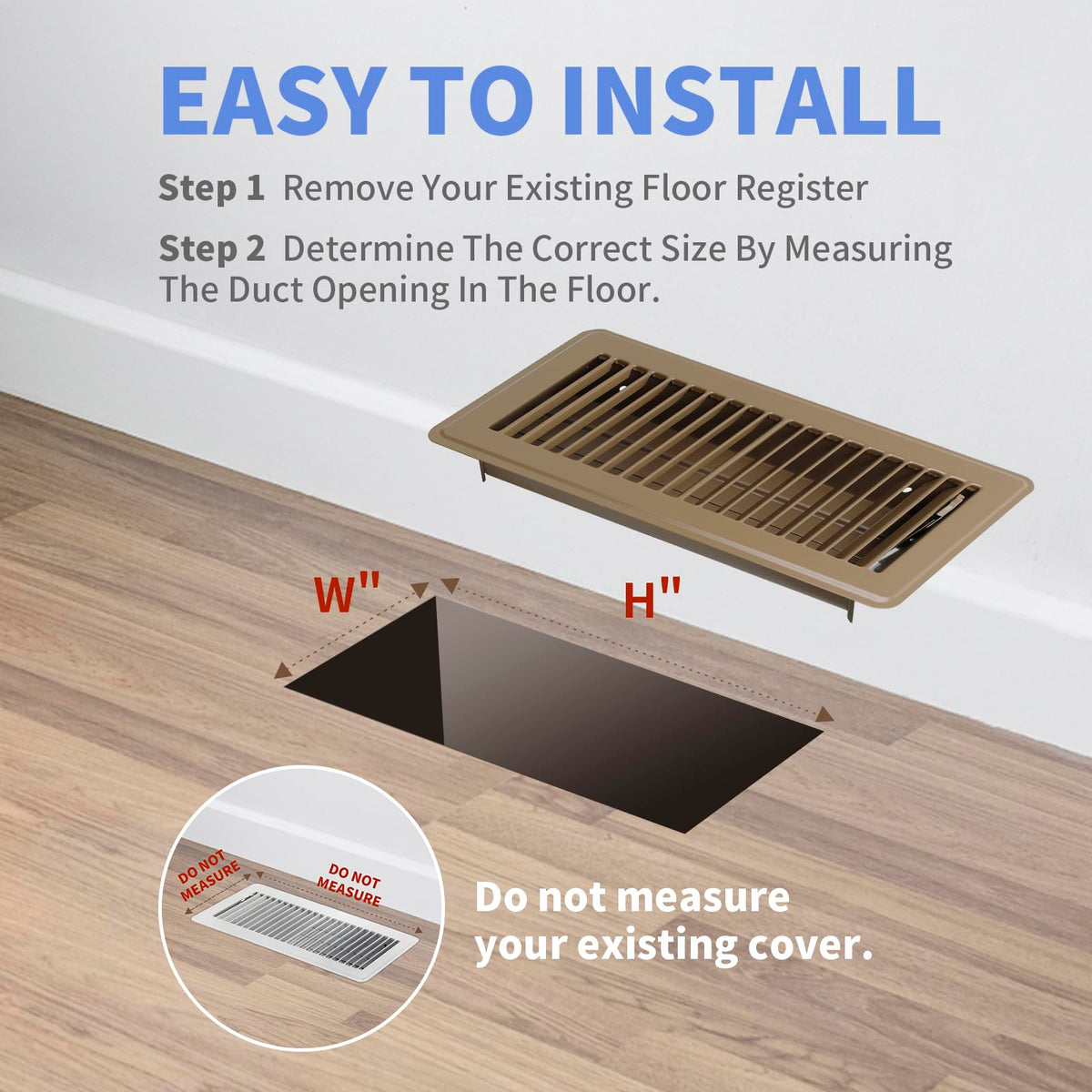 Howeall adjustable opposed-blade damper targets room airflow.