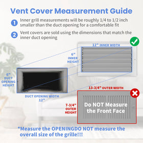 Howeall energy-efficient vent cover supports better HVAC performance.