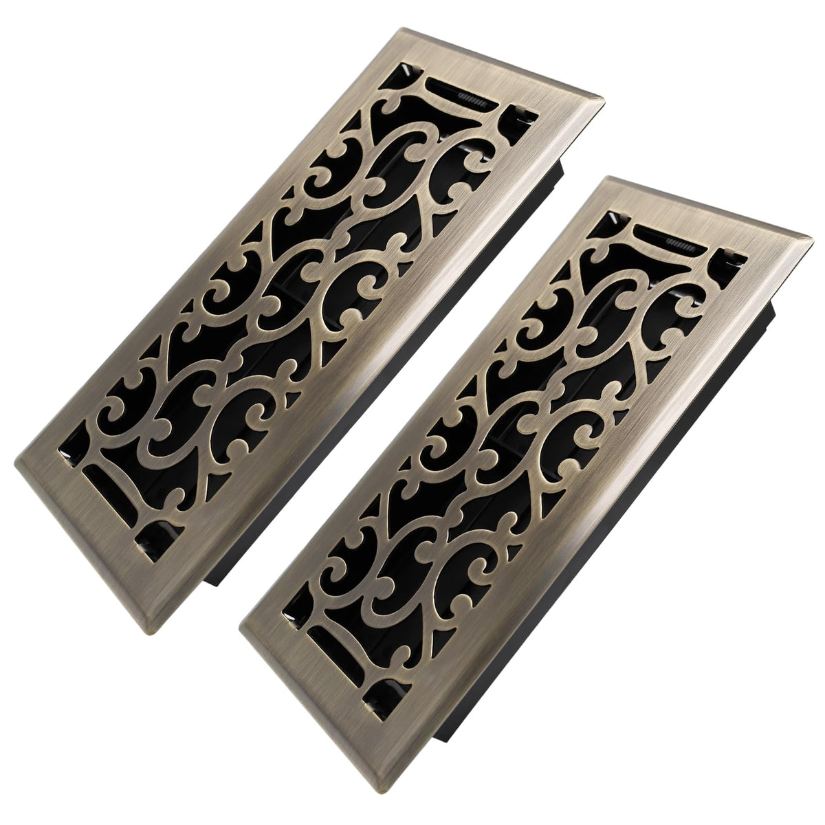 Howeall floor register 4x10 heavy-duty walkable; supports up to 300 pounds.