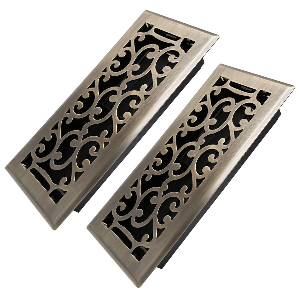 Howeall floor register 4x10 heavy-duty walkable; supports up to 300 pounds.