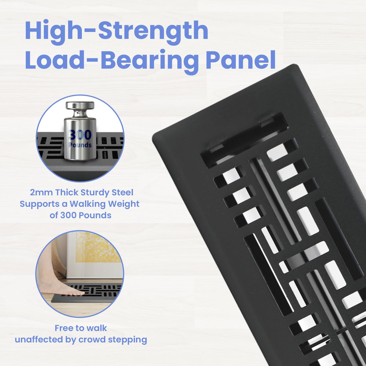 Howeall dampers close-up showing adjustable airflow control.